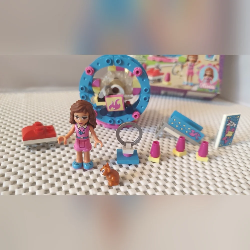 Lego Friends 41383 Olivia's Hamster Playground Building Toy Set